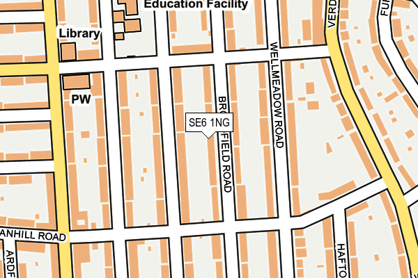 SE6 1NG map - OS OpenMap – Local (Ordnance Survey)