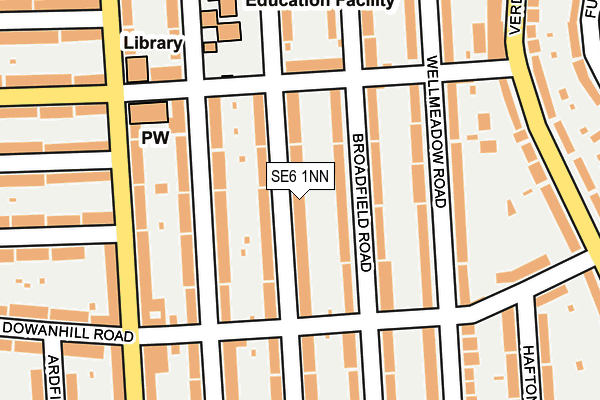 SE6 1NN map - OS OpenMap – Local (Ordnance Survey)