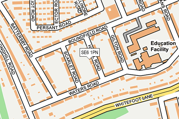 SE6 1PN map - OS OpenMap – Local (Ordnance Survey)