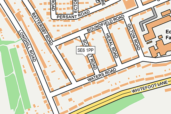 SE6 1PP map - OS OpenMap – Local (Ordnance Survey)