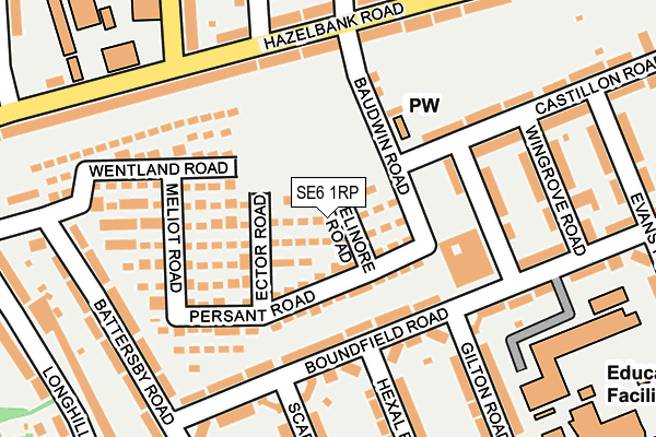 SE6 1RP map - OS OpenMap – Local (Ordnance Survey)