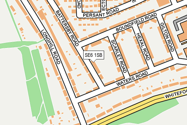 SE6 1SB map - OS OpenMap – Local (Ordnance Survey)