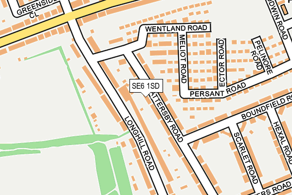SE6 1SD map - OS OpenMap – Local (Ordnance Survey)