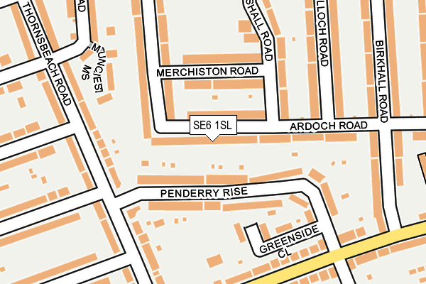SE6 1SL map - OS OpenMap – Local (Ordnance Survey)