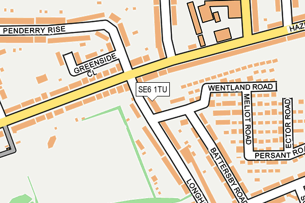 SE6 1TU map - OS OpenMap – Local (Ordnance Survey)
