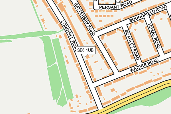 SE6 1UB map - OS OpenMap – Local (Ordnance Survey)