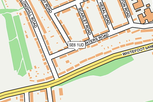 SE6 1UD map - OS OpenMap – Local (Ordnance Survey)