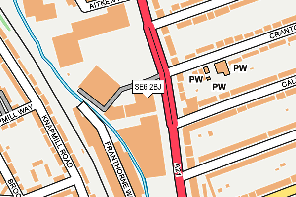 SE6 2BJ map - OS OpenMap – Local (Ordnance Survey)