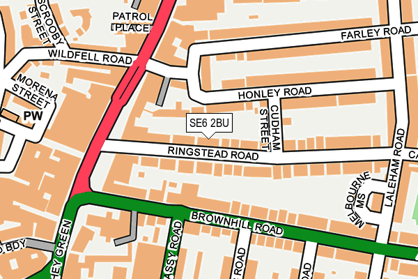 SE6 2BU map - OS OpenMap – Local (Ordnance Survey)