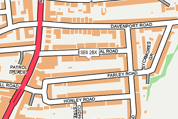 SE6 2BX map - OS OpenMap – Local (Ordnance Survey)