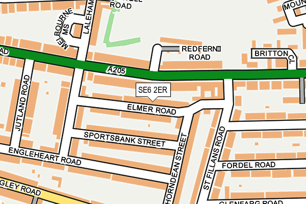SE6 2ER map - OS OpenMap – Local (Ordnance Survey)