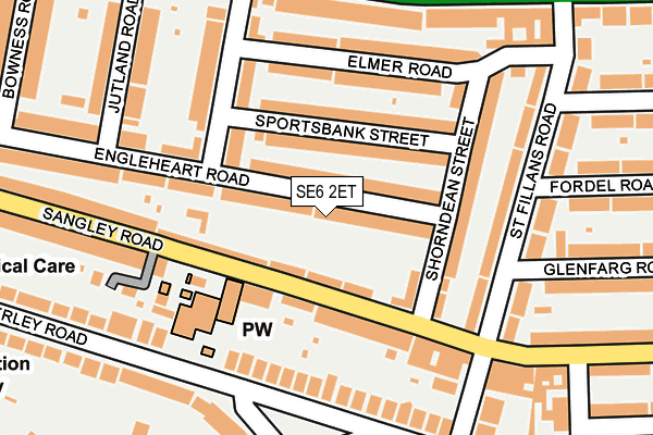 SE6 2ET map - OS OpenMap – Local (Ordnance Survey)