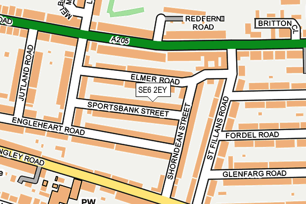 SE6 2EY map - OS OpenMap – Local (Ordnance Survey)