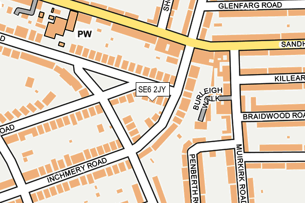 SE6 2JY map - OS OpenMap – Local (Ordnance Survey)
