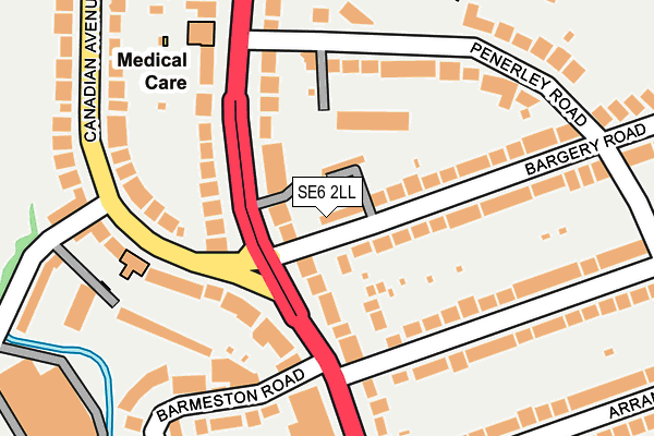 SE6 2LL map - OS OpenMap – Local (Ordnance Survey)