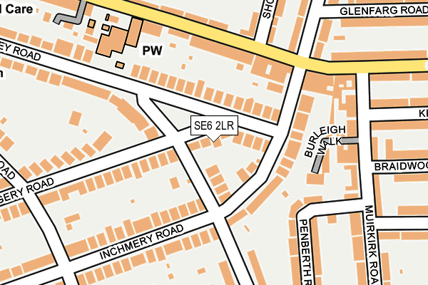 SE6 2LR map - OS OpenMap – Local (Ordnance Survey)