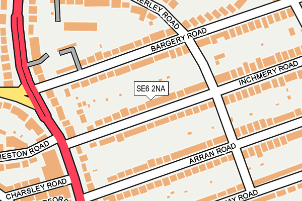 SE6 2NA map - OS OpenMap – Local (Ordnance Survey)