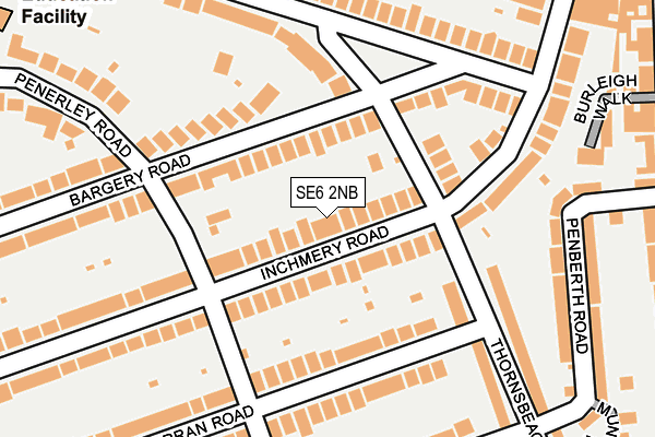 SE6 2NB map - OS OpenMap – Local (Ordnance Survey)