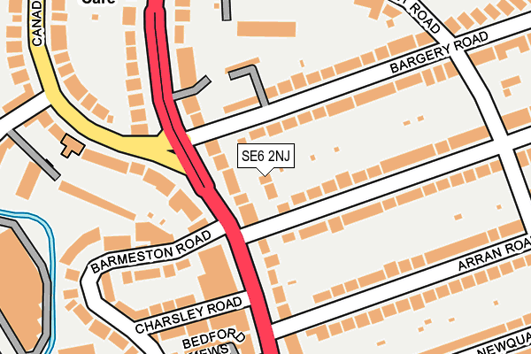SE6 2NJ map - OS OpenMap – Local (Ordnance Survey)