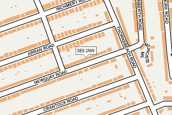SE6 2NW map - OS OpenMap – Local (Ordnance Survey)