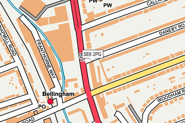 SE6 2PG map - OS OpenMap – Local (Ordnance Survey)