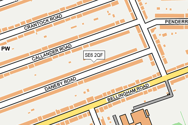 SE6 2QF map - OS OpenMap – Local (Ordnance Survey)