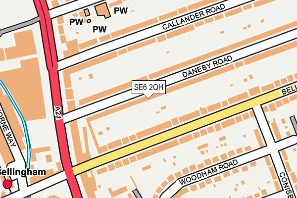 SE6 2QH map - OS OpenMap – Local (Ordnance Survey)