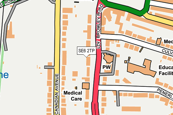 SE6 2TP map - OS OpenMap – Local (Ordnance Survey)