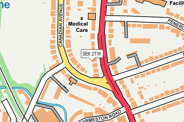 SE6 2TW map - OS OpenMap – Local (Ordnance Survey)