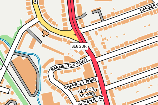 SE6 2UR map - OS OpenMap – Local (Ordnance Survey)