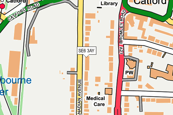SE6 3AY map - OS OpenMap – Local (Ordnance Survey)