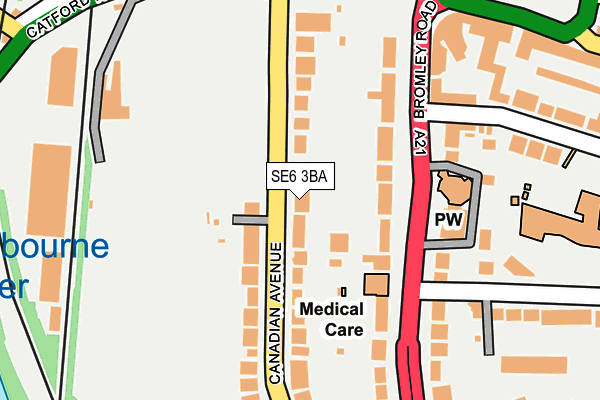 SE6 3BA map - OS OpenMap – Local (Ordnance Survey)