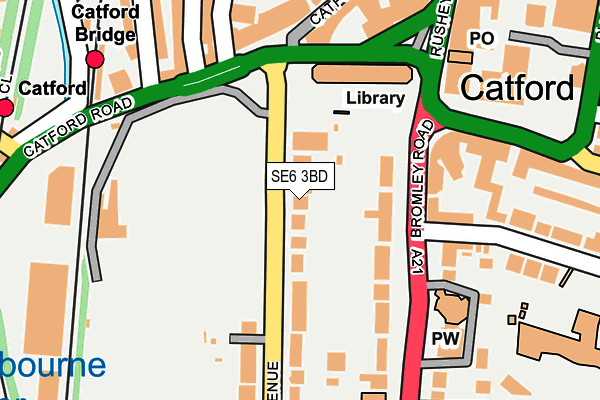 SE6 3BD map - OS OpenMap – Local (Ordnance Survey)