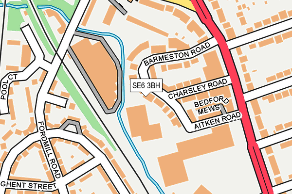 SE6 3BH map - OS OpenMap – Local (Ordnance Survey)