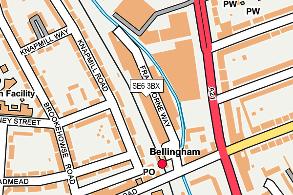 SE6 3BX map - OS OpenMap – Local (Ordnance Survey)