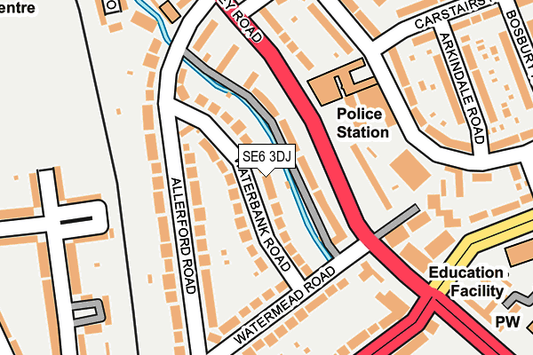 SE6 3DJ map - OS OpenMap – Local (Ordnance Survey)