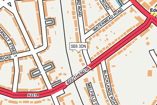 SE6 3DN map - OS OpenMap – Local (Ordnance Survey)