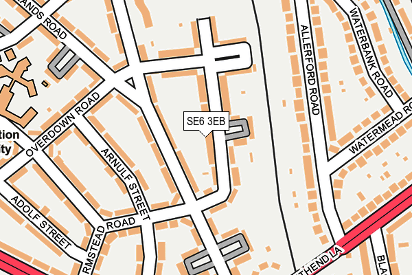 SE6 3EB map - OS OpenMap – Local (Ordnance Survey)