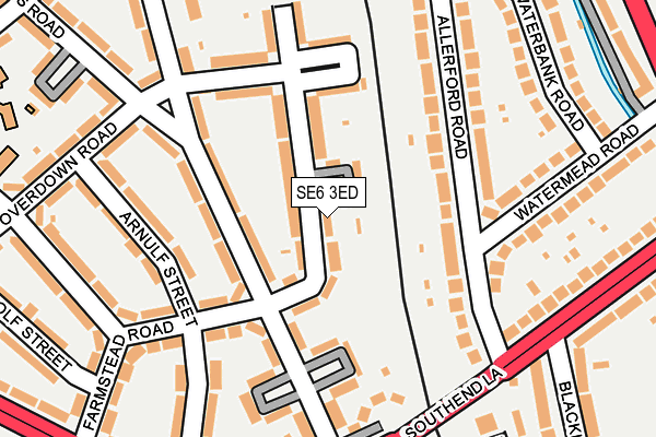 SE6 3ED map - OS OpenMap – Local (Ordnance Survey)