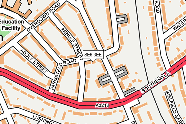 SE6 3EE map - OS OpenMap – Local (Ordnance Survey)