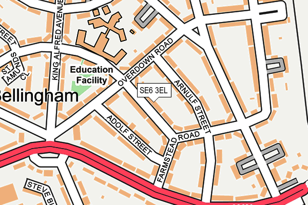SE6 3EL map - OS OpenMap – Local (Ordnance Survey)