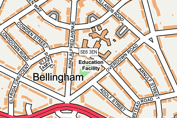 SE6 3EN map - OS OpenMap – Local (Ordnance Survey)