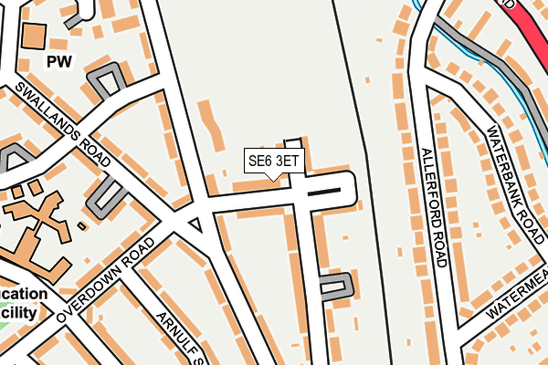 SE6 3ET map - OS OpenMap – Local (Ordnance Survey)
