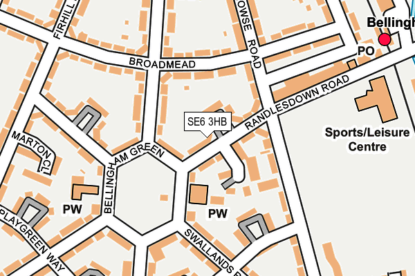 SE6 3HB map - OS OpenMap – Local (Ordnance Survey)