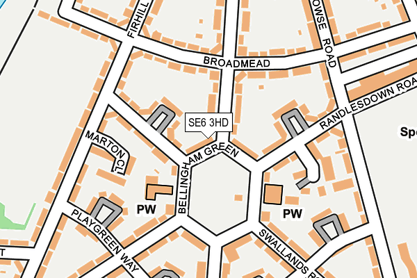 SE6 3HD map - OS OpenMap – Local (Ordnance Survey)