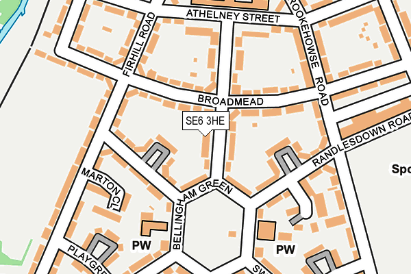 SE6 3HE map - OS OpenMap – Local (Ordnance Survey)