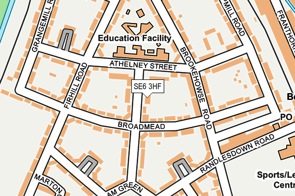 SE6 3HF map - OS OpenMap – Local (Ordnance Survey)