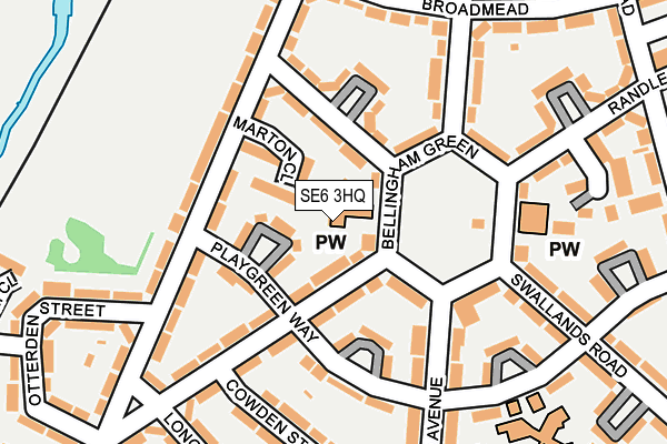 SE6 3HQ map - OS OpenMap – Local (Ordnance Survey)