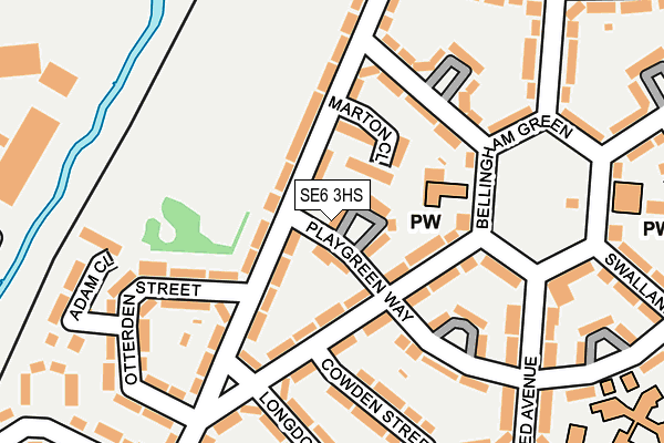 SE6 3HS map - OS OpenMap – Local (Ordnance Survey)