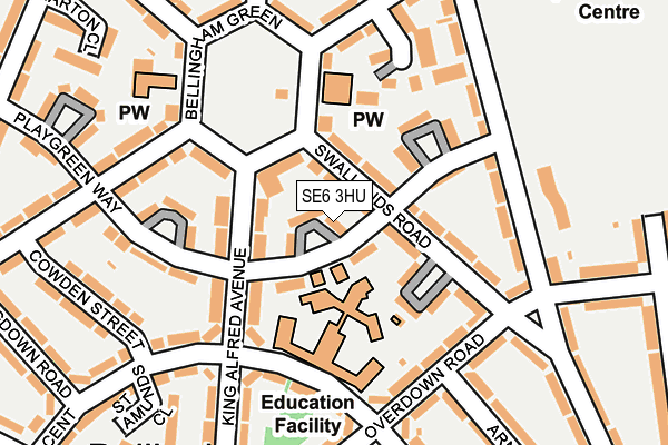 SE6 3HU map - OS OpenMap – Local (Ordnance Survey)